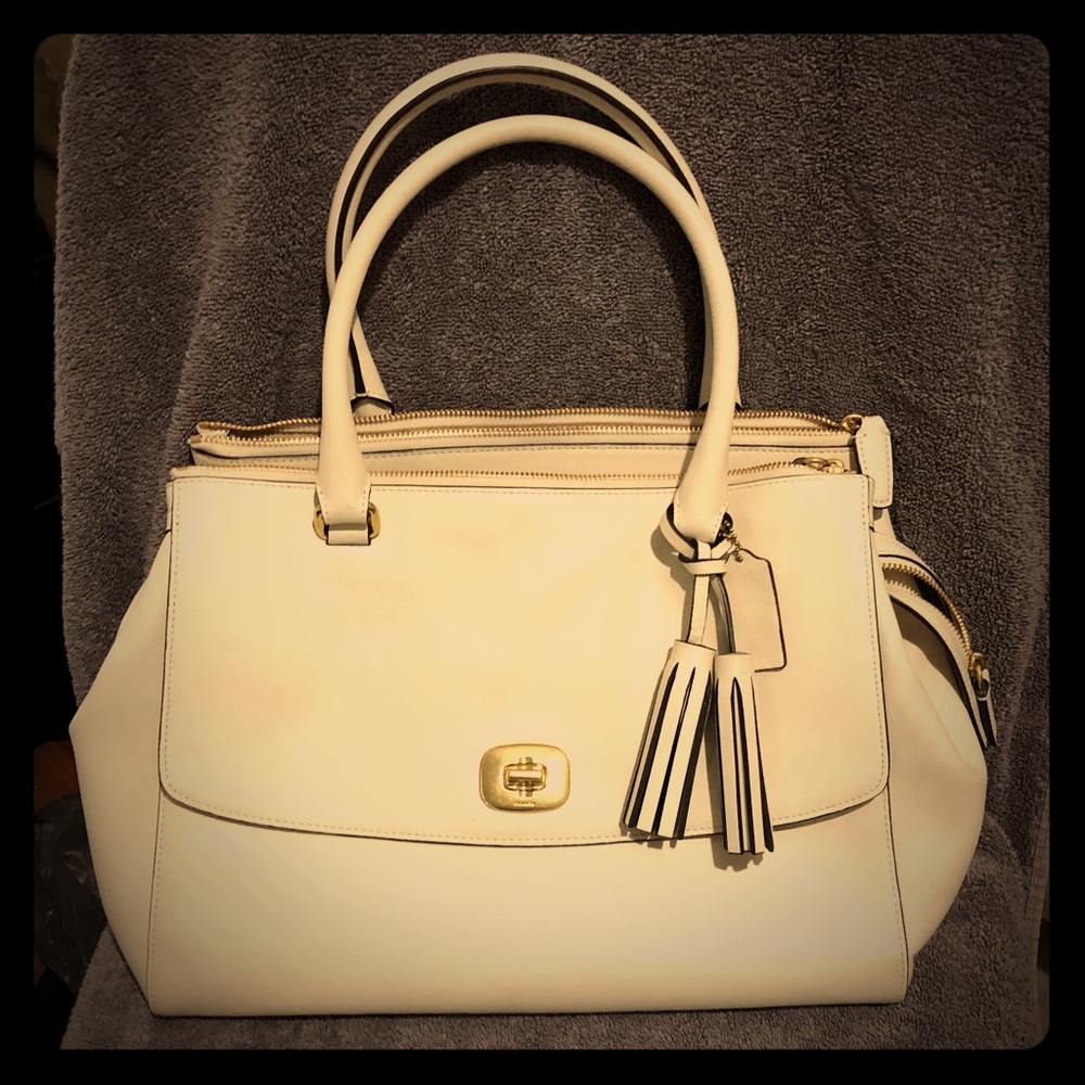 COACH Off White Large Handbag